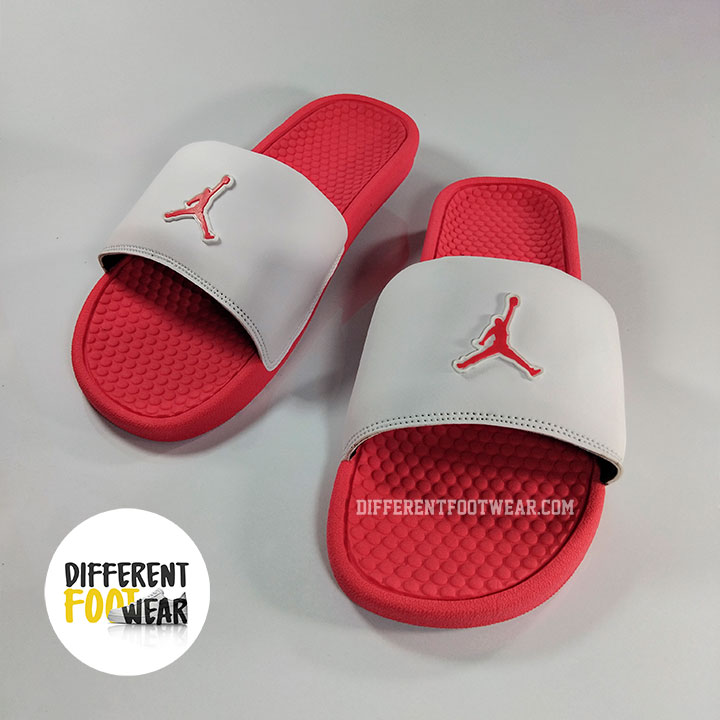 Sandalias Hombre - JORDAN - Classic (White & Red)